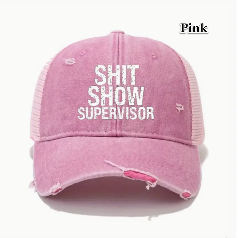 Pink Shit Show Supervisor Cap